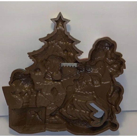 Burwood #3123 Santa Homco Christmas Toy Collage Vtg Rocking Horse Wall Plaque - Picture 3 of 4